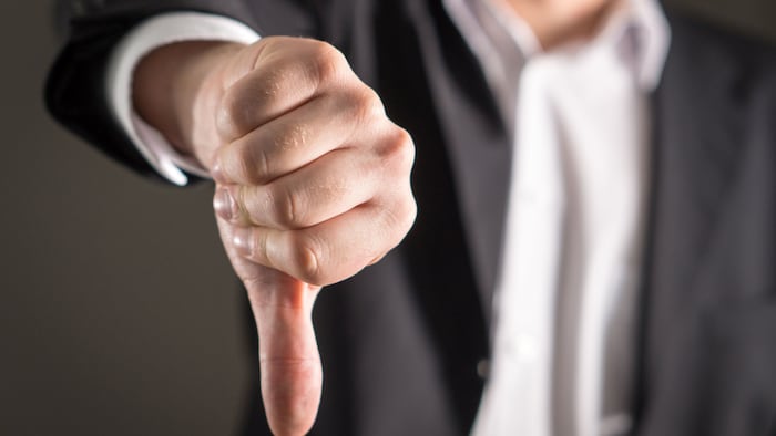 Thumbs down